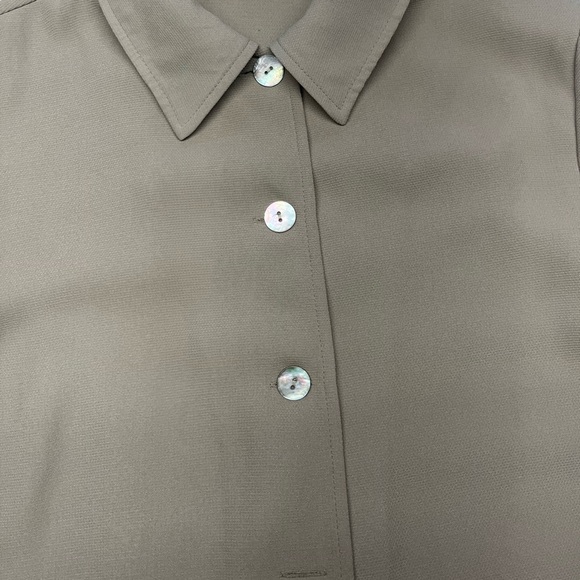 BRIGGS women’s size extra large tan brown button up collard blazer jacket - Picture 5 of 6